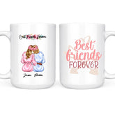 2 Sisters Mug - Personalized Mugs for Best Friends Besties Forever Personalised Mug